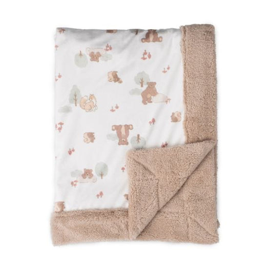 Little Linen Snuggle Blanket - Bushland Bear