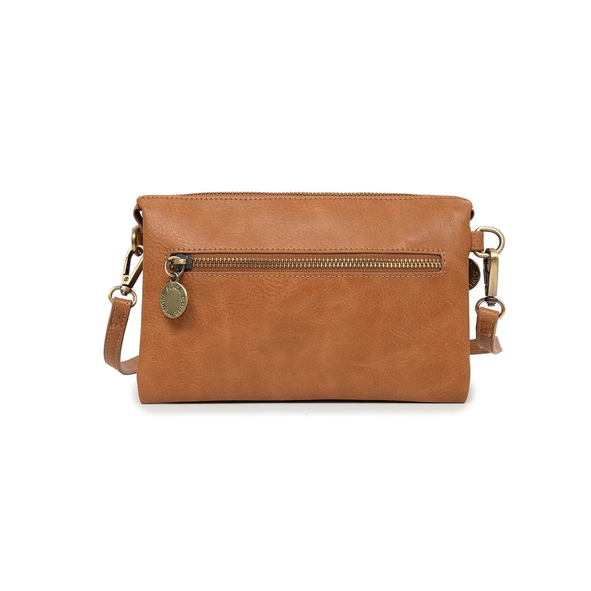 Black Caviar Crossbody Bag - Edie Tan