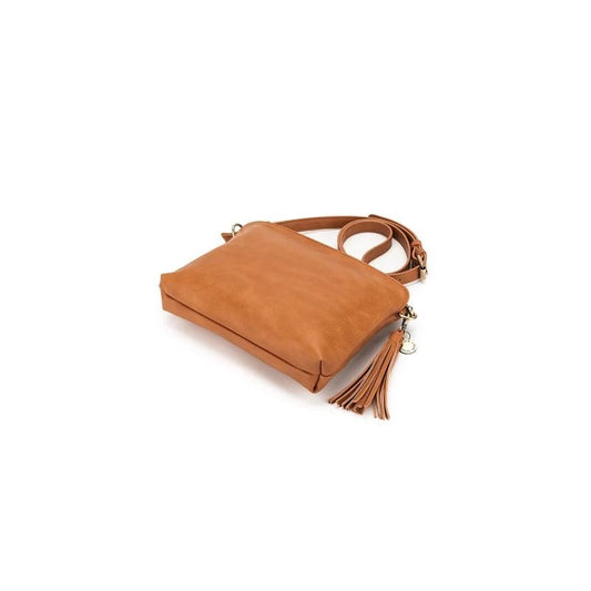 Black Caviar Crossbody Bag - Callie Tan