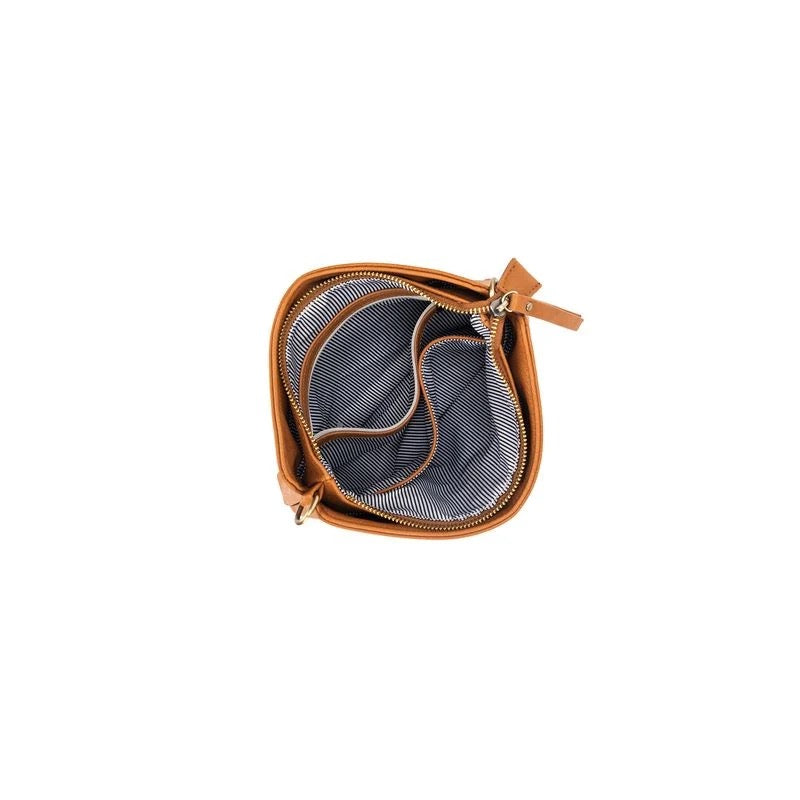 Black Caviar Crossbody Bag - Callie Tan