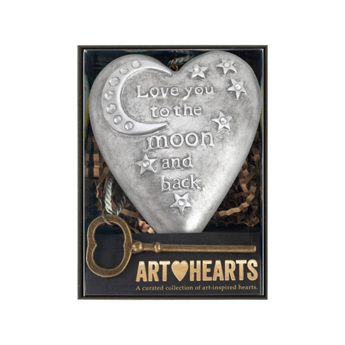 Demdaco Art Heart - Love you to the Moon