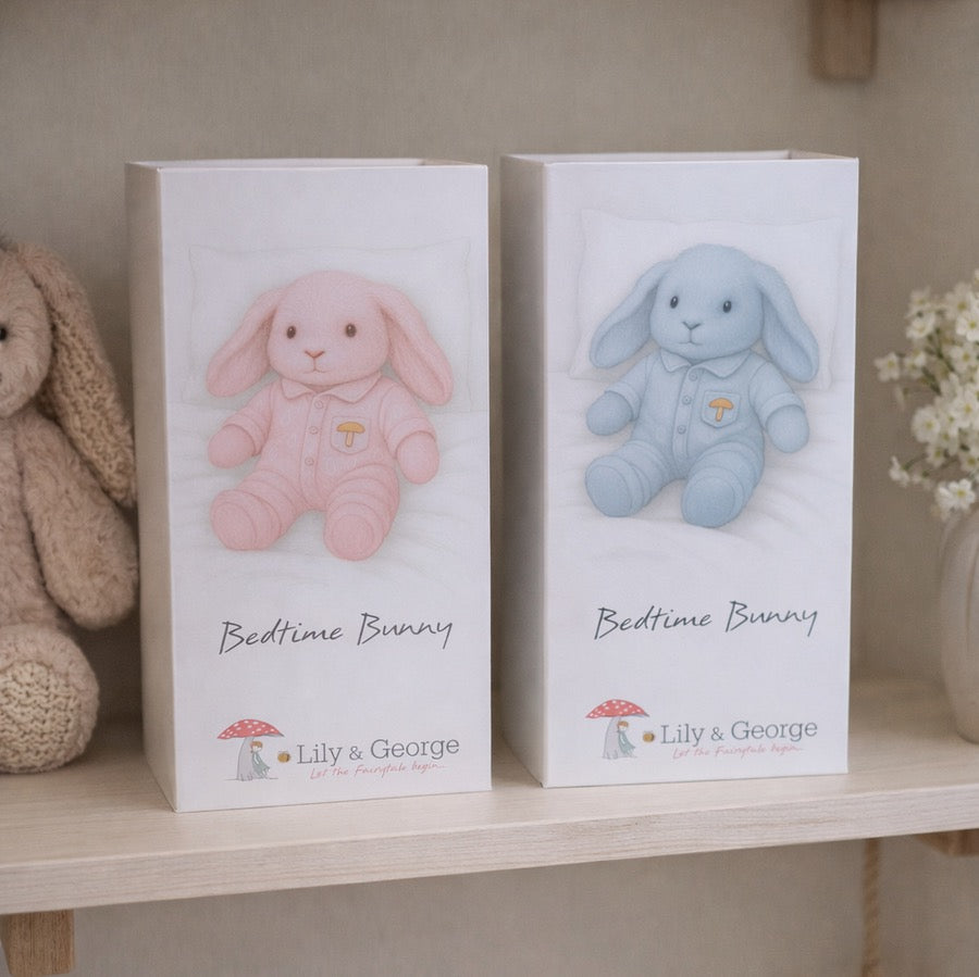 Lily and George Bedtime Bunny - Pink