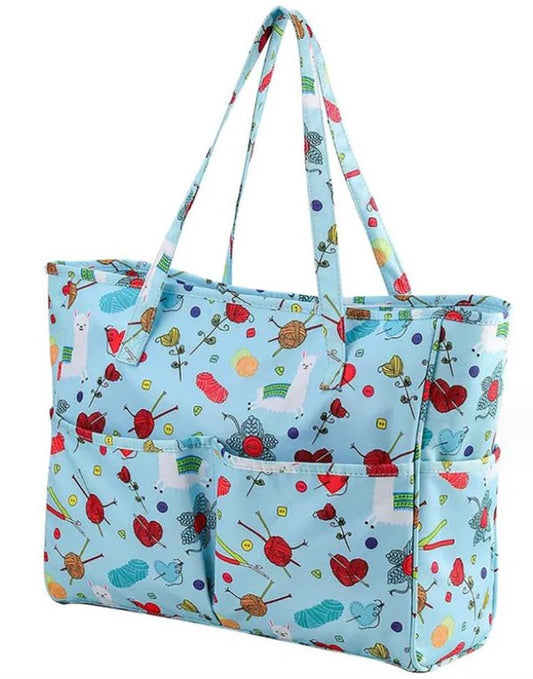 Knitting Storage Bag - Blue