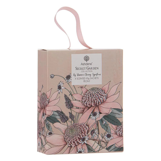 Secret Garden 4 pce Sachet - Peony