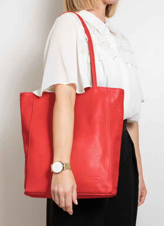 La Lupa Italian Leather Handbag - Luna Tote