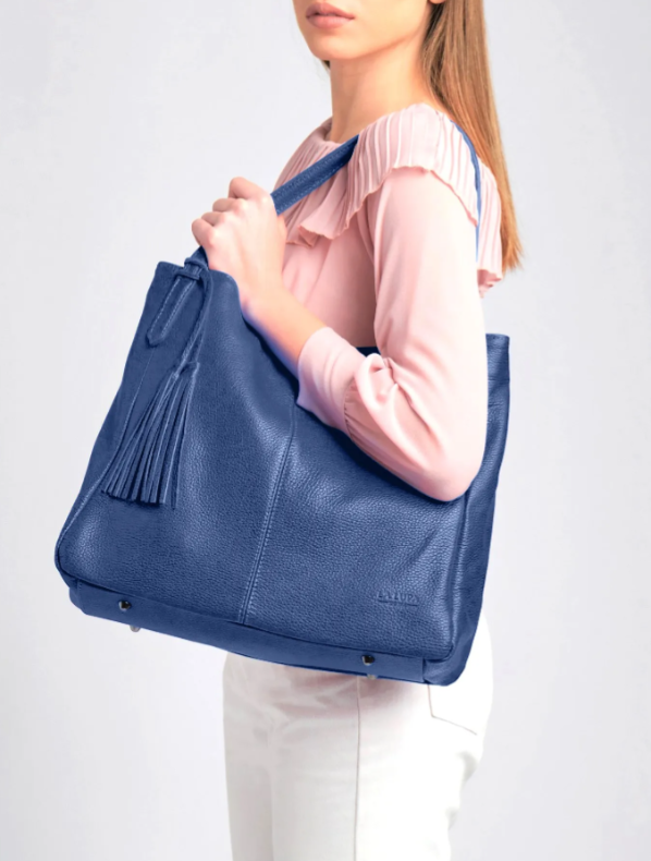La Lupa  - Lucia Tote Blue