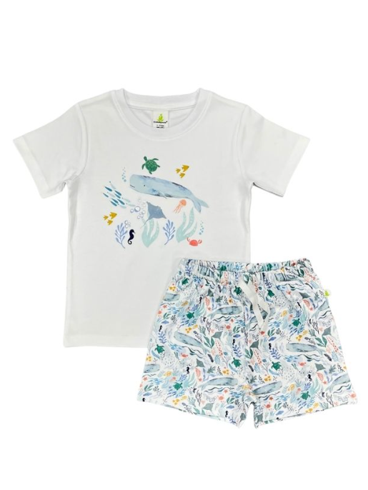 T-Shirt & Shorts Set - Ocean life