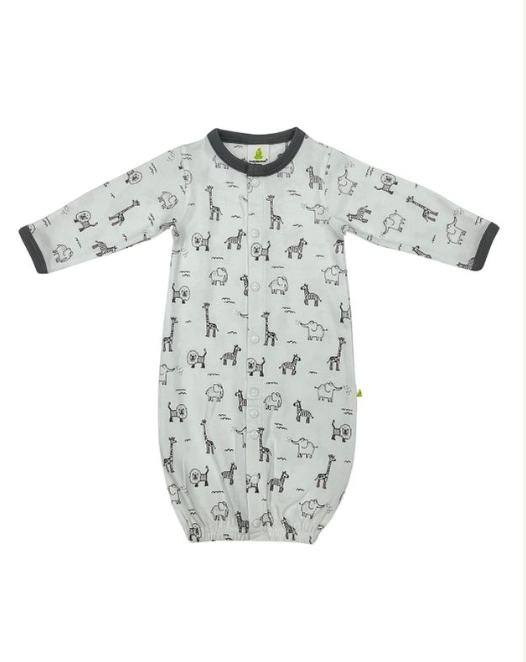 Convertible Sleep Suit - Zoo Animals