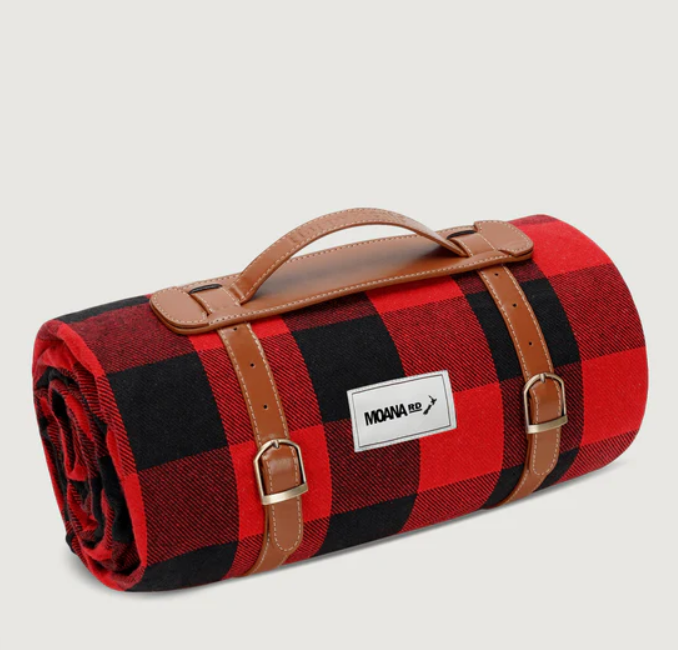Moana Road Picnic Blanket - RED