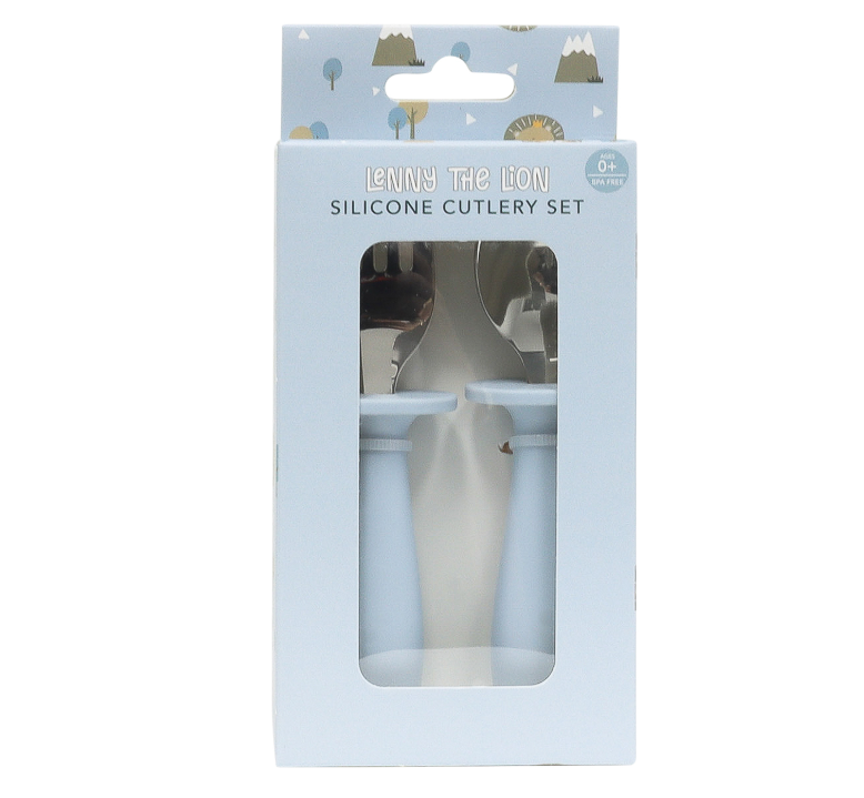 Baby Lion Silicone Cutlery Set
