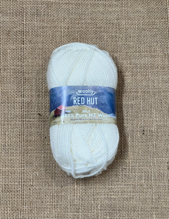 Red Hut 8ply - White