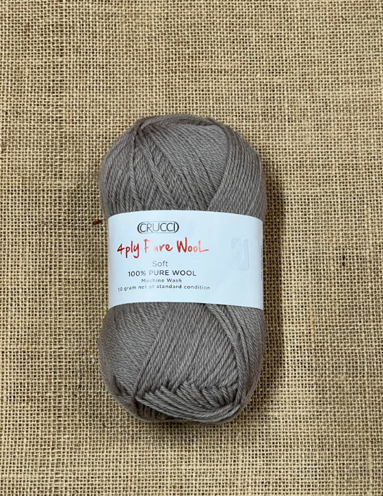 Crucci Pure Wool 4ply - Teddy