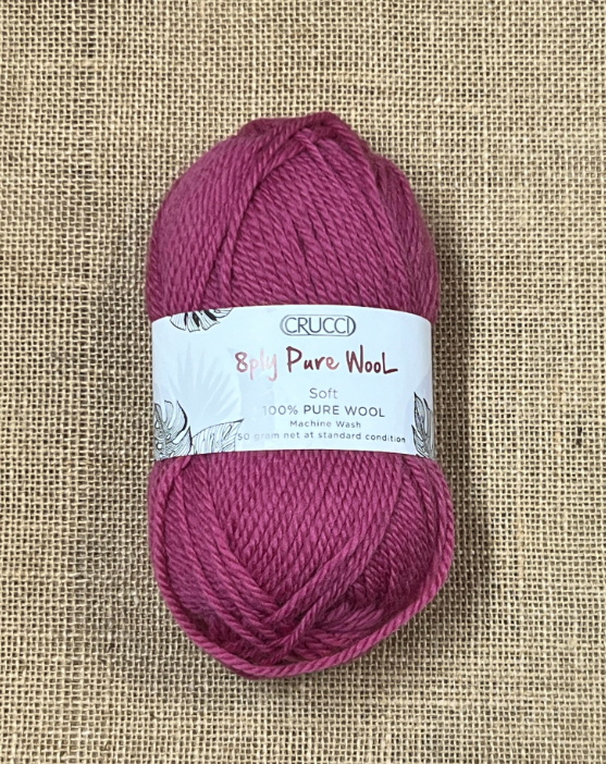Crucci Pure Wool 8ply - Old Rose