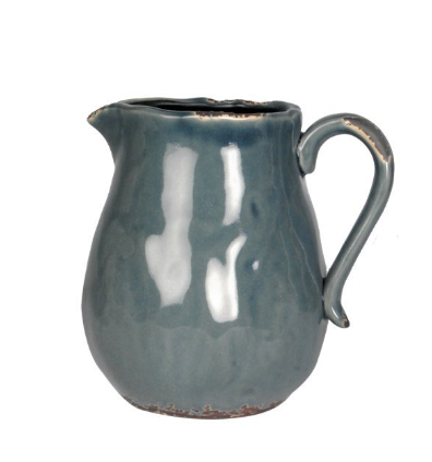 Stoneware Jug - Gravel Blue
