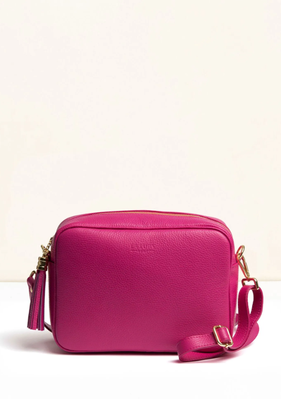 La Lupa Italian Leather Handbag - Allegra Pink
