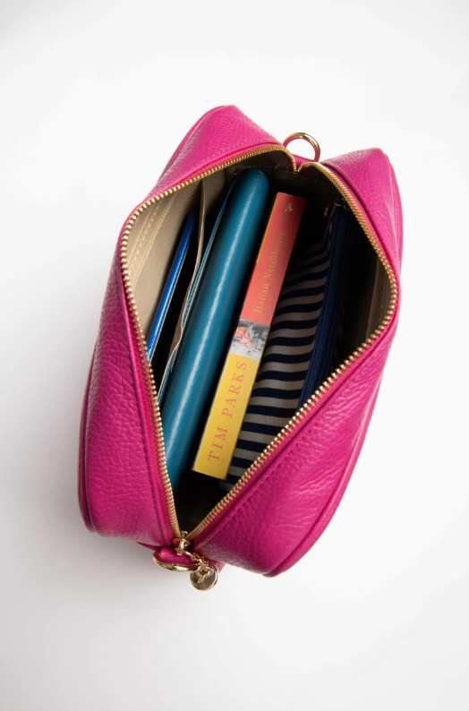 La Lupa Italian Leather Handbag - Allegra Pink