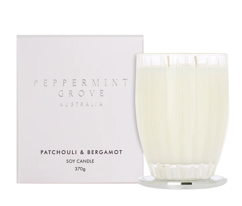 Peppermint Grove Candle 370g - Patchouli & Bergamot