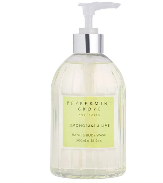 Peppermint Grove Hand & Body Wash 500ml - Lemongrass & Lime