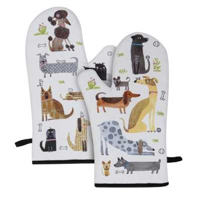 Ashdene Canine Capers Puppers 2pk Oven Mitt