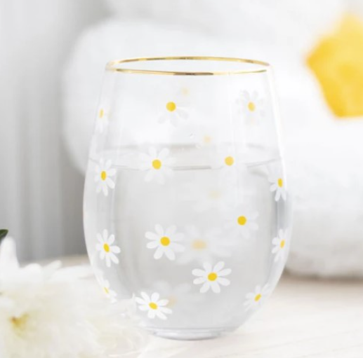 Springtime Stemless Wine Glass