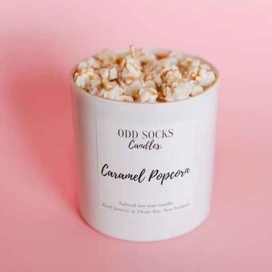Odd socks candles - caramel popcorn