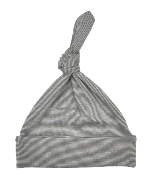 Knotted Beanie - Granite Stripe