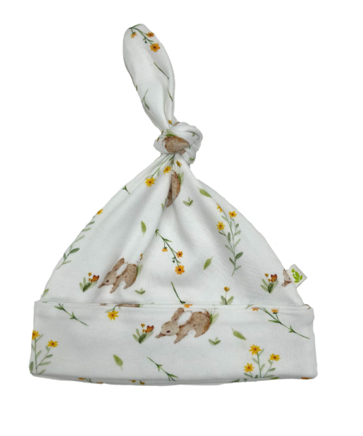 Knotted Beanie - Bunny Bloom