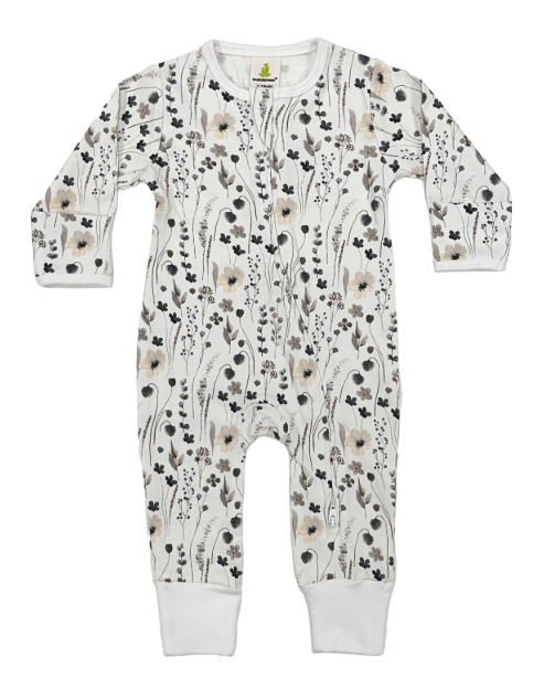 Long Sleeve Zipsuit – Winter Meadow
