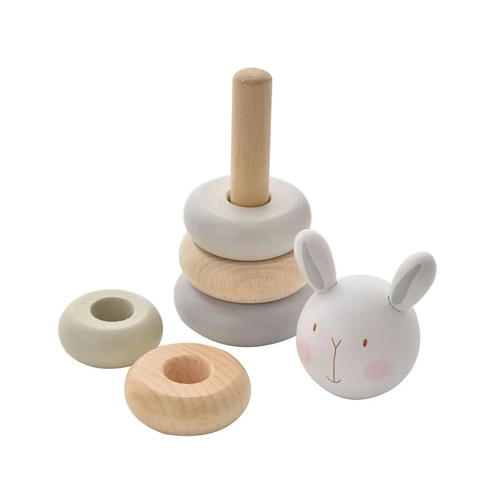 Stackable Rabbit Toy Bambino Wooden Stacking Toy - Bunny – the Country Hub