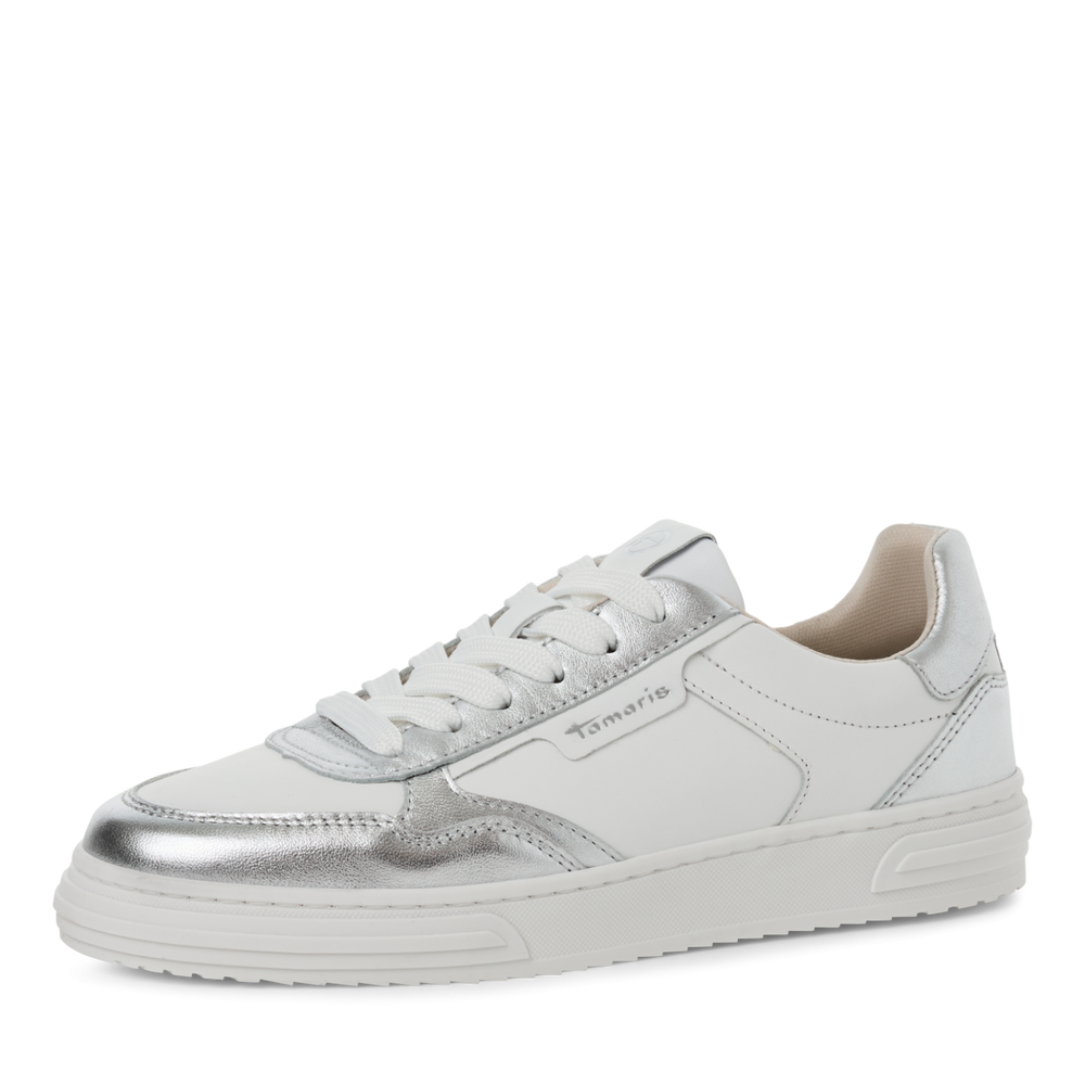 Tamaris Leather and Silver Shoe