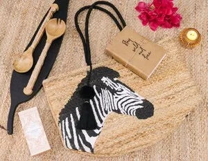 Zebra Jute Bag