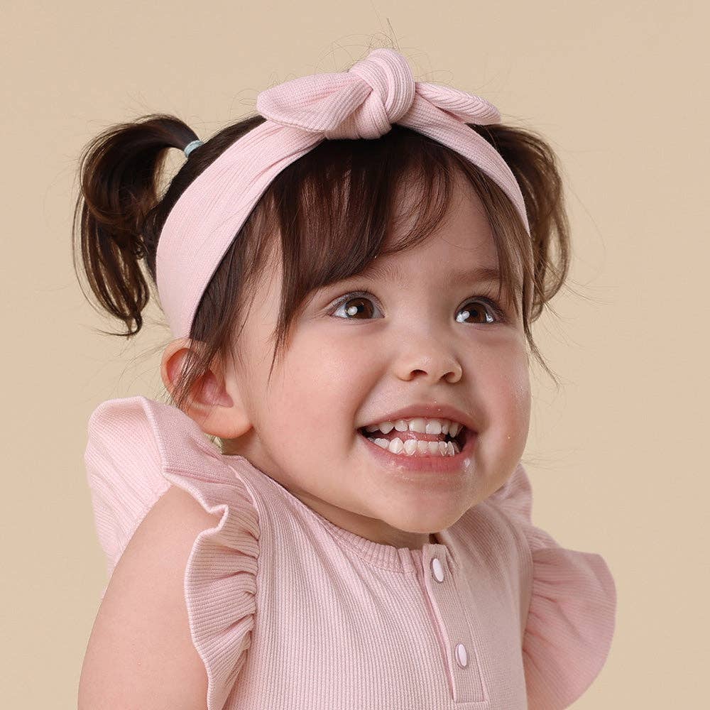 Topknot Headband - Baby Pink