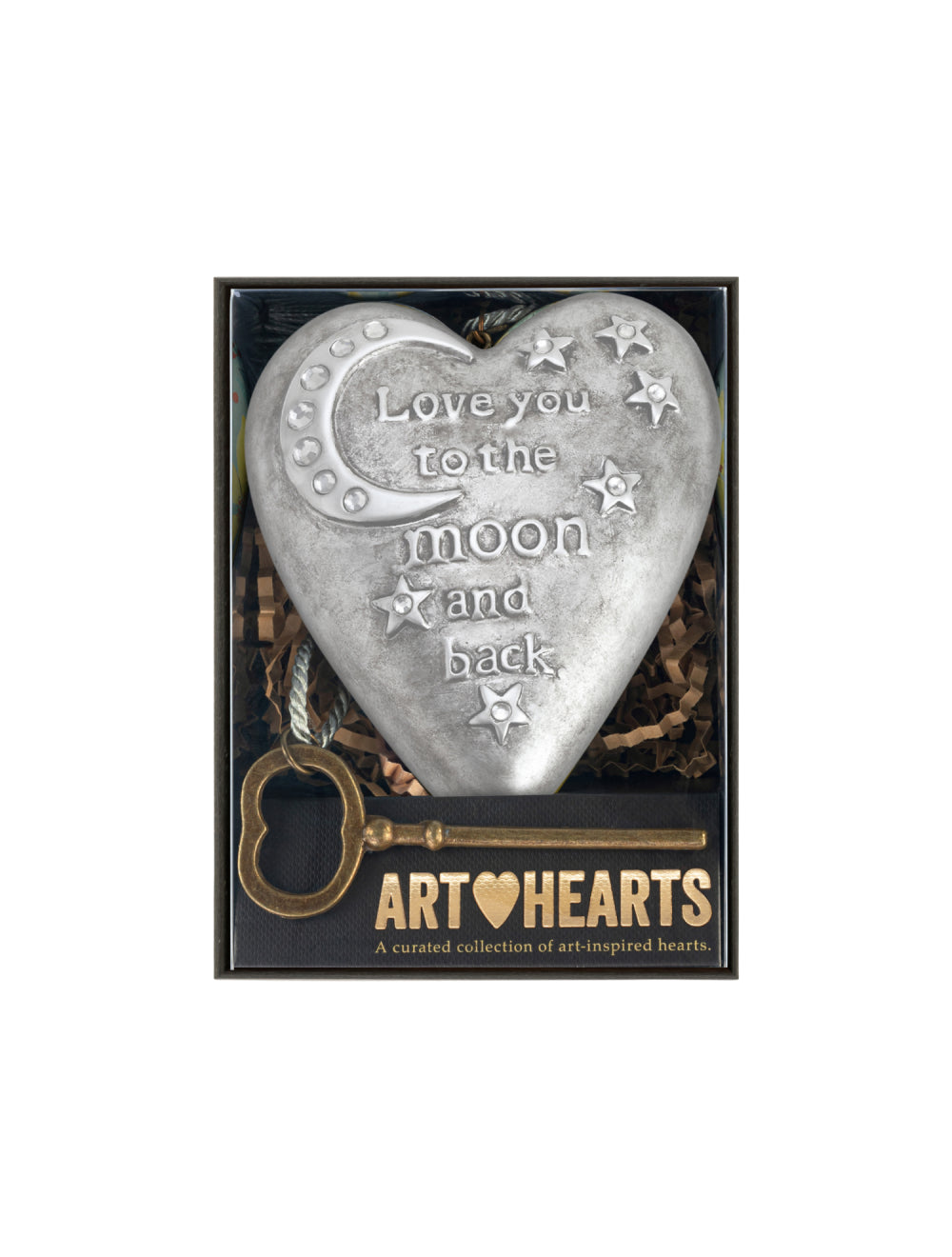 Demdaco Art Heart - Love You to the Moon