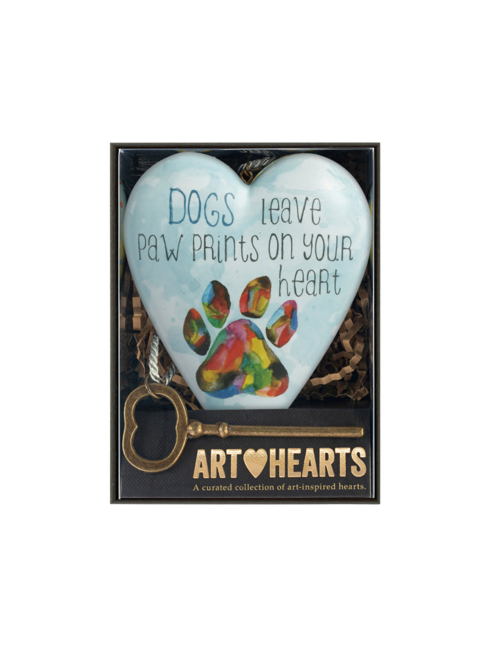 Demdaco Art Heart - Dogs Leave Paw Prints