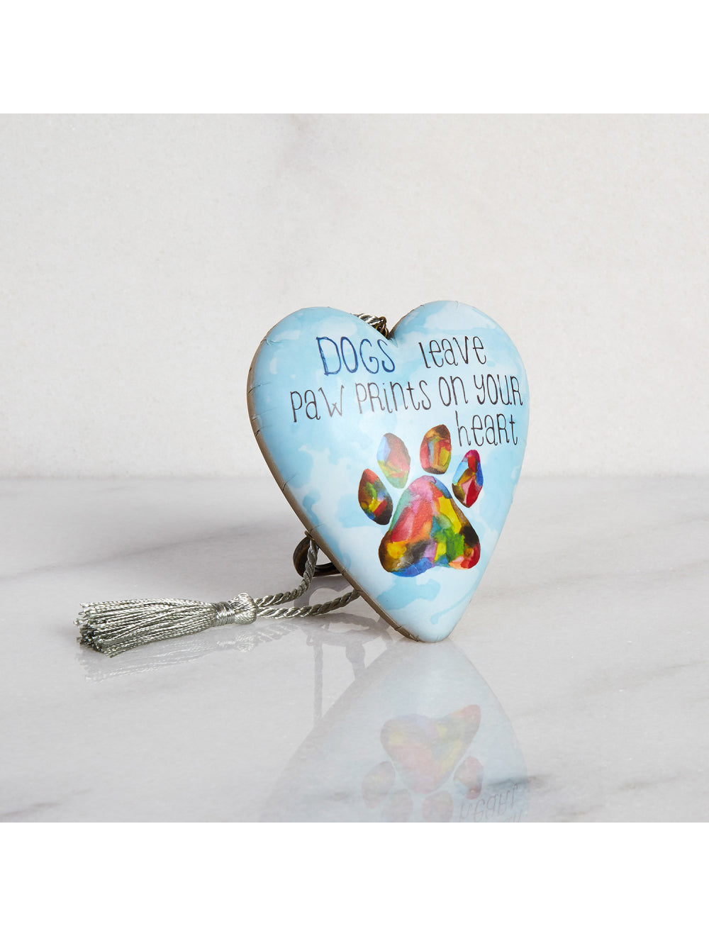 Demdaco Art Heart - Dogs Leave Paw Prints