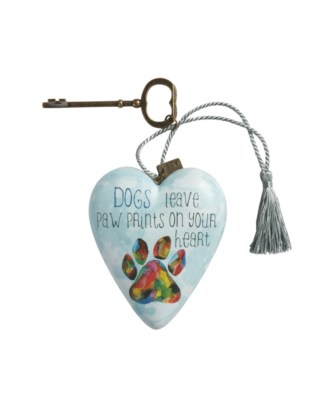 Demdaco Art Heart - Dogs Leave Paw Prints