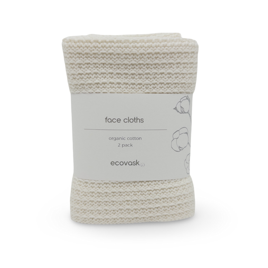 Ecovask Face Cloths - Marshmallow