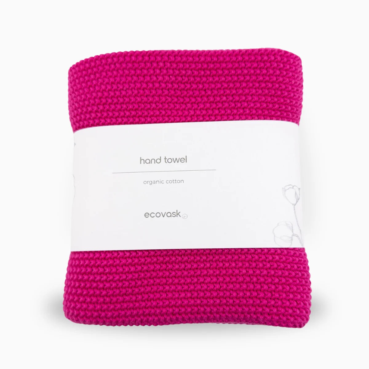 Ecovask Hand Towel - Raspberry