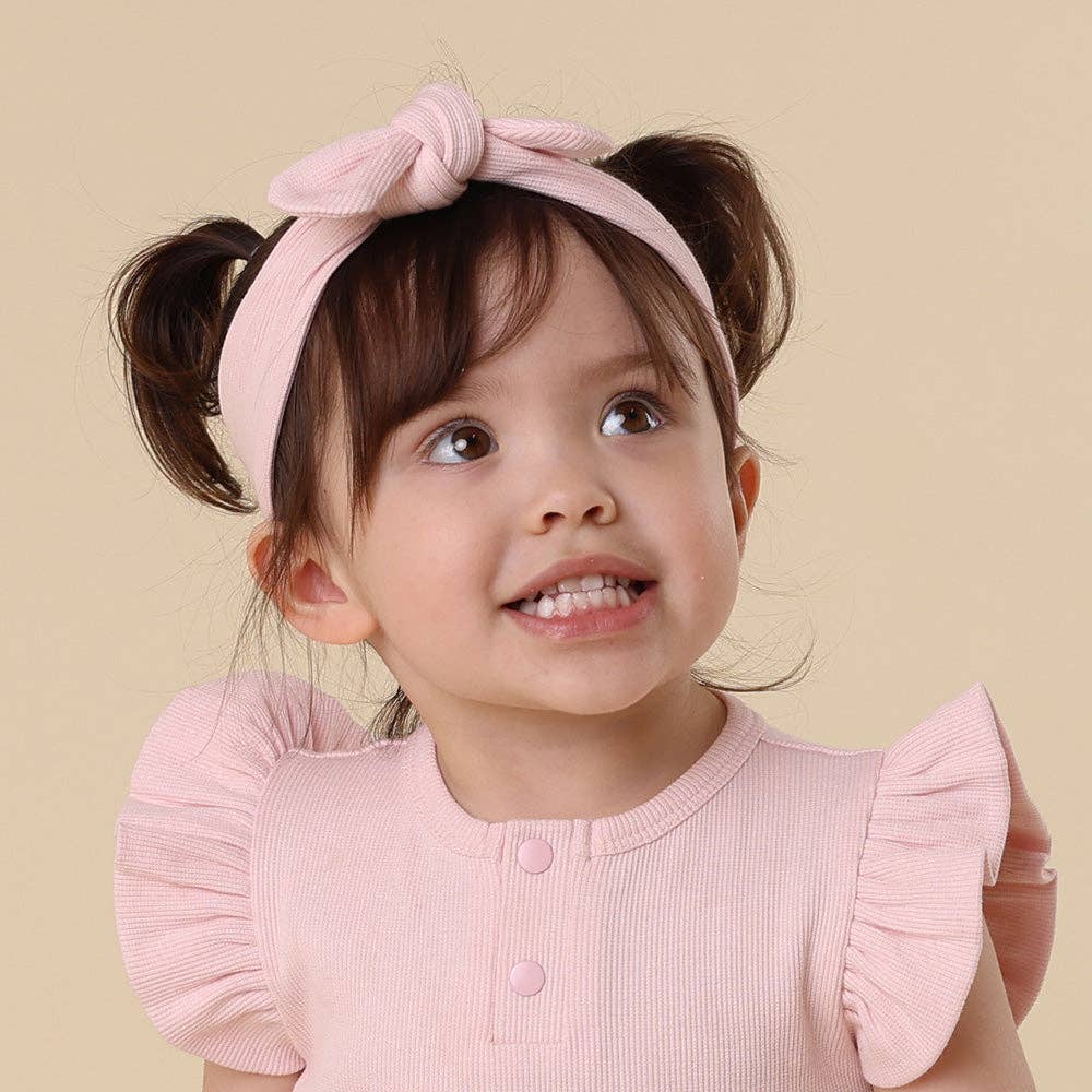 Topknot Headband - Baby Pink