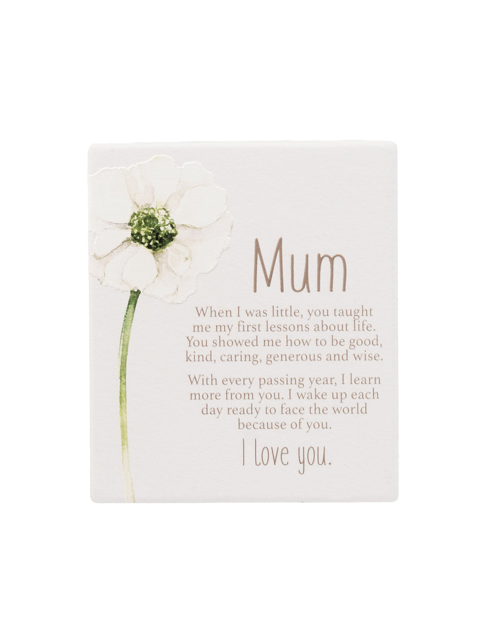 Ceramic Verse - Mum I love You