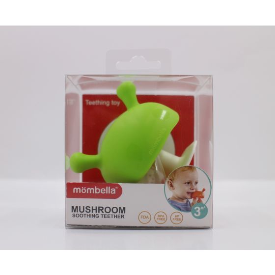 Mombella Mushroom Teether - Green