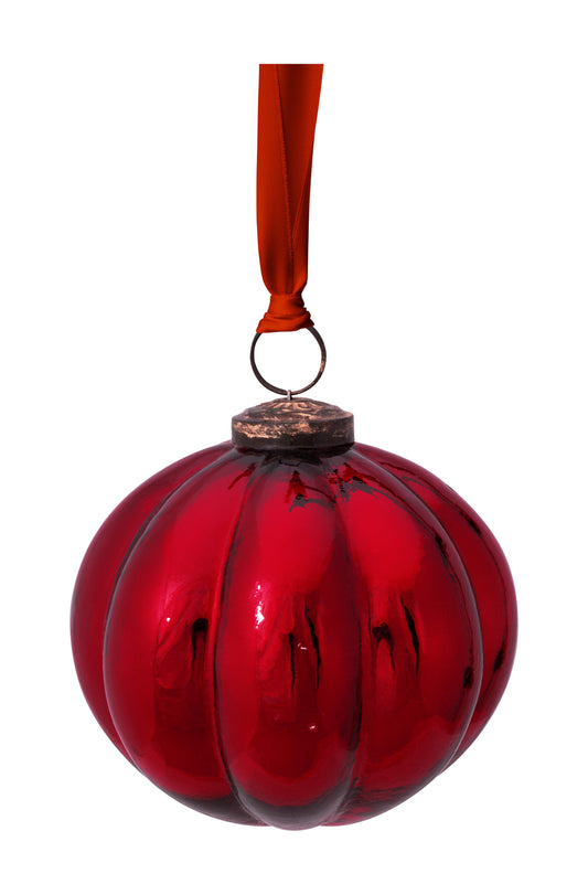 Christmas Glass Ornament - Red Ball