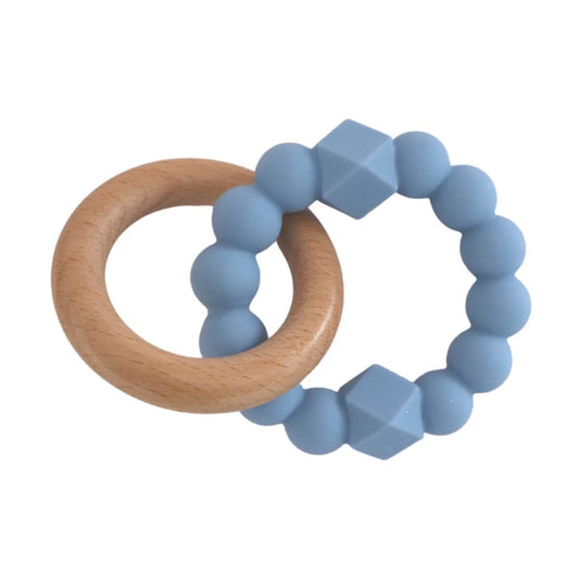 Jellystone Moon Teether - Soft Blue