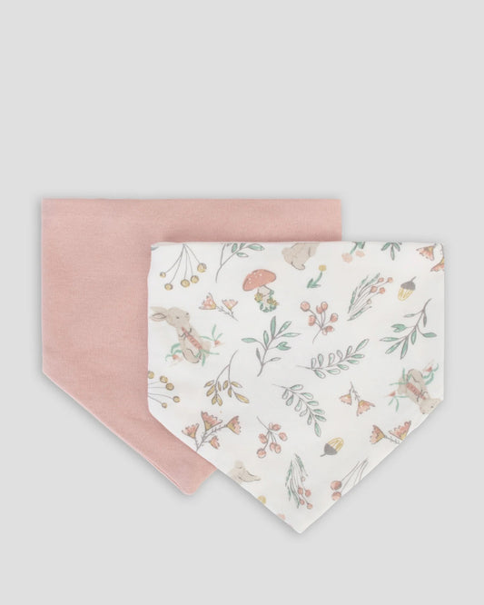 Jersey Baby Bib 2 Pack - Harvest Bunny