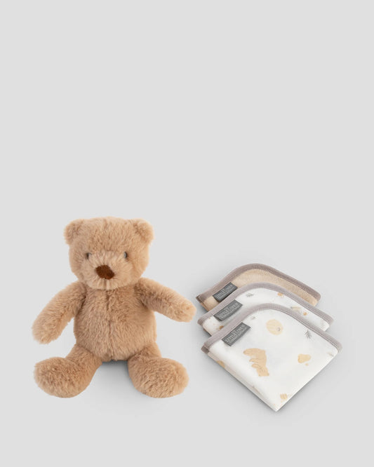 Soft Plush Baby Toy & Face Washers - Nectar Bear
