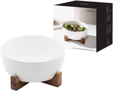 Ladelle Alto Large Bowl with Wooden Trivet