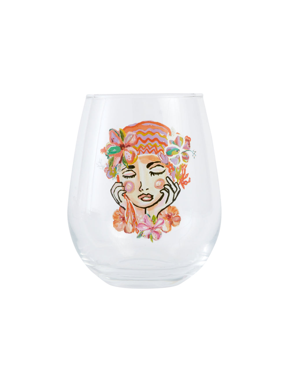 Stemless Wine Glass - Lady