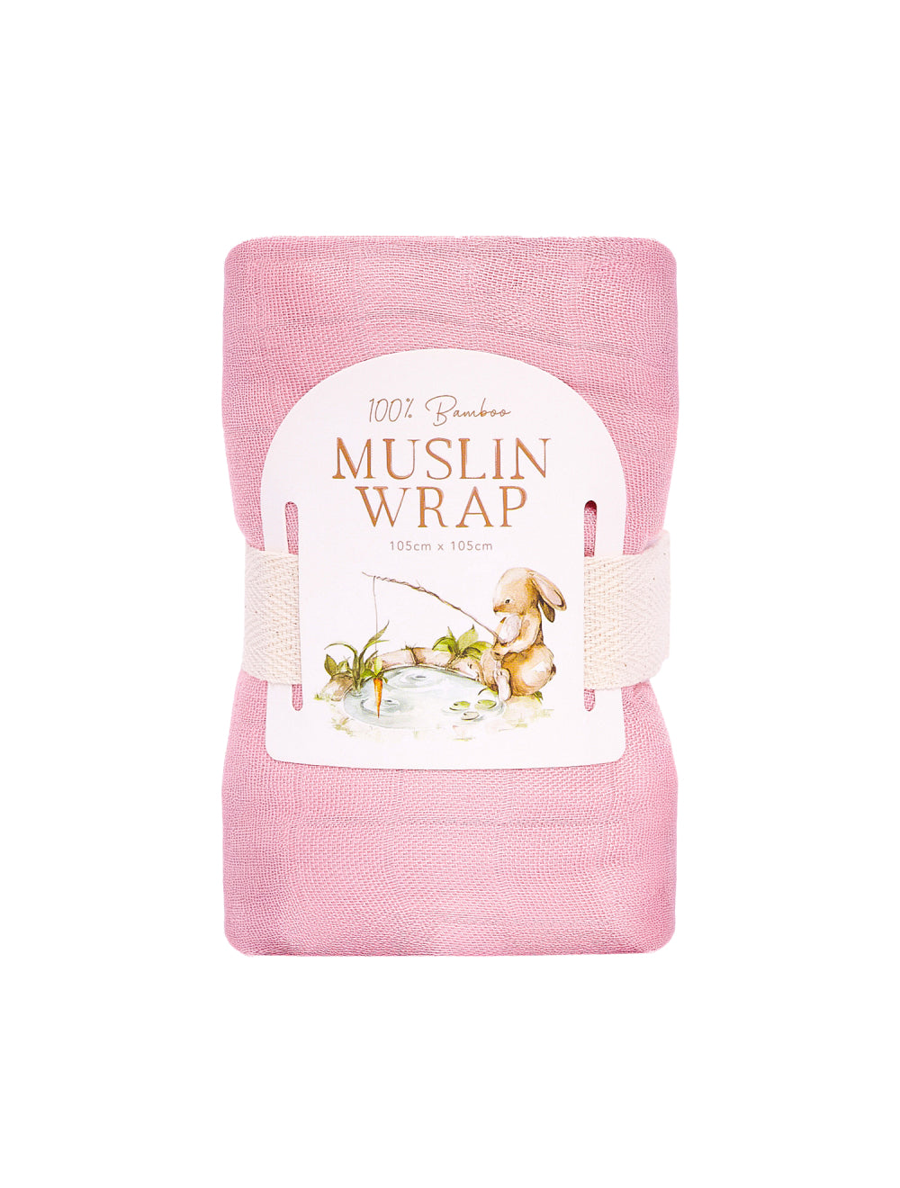 Tiny Wonders Bamboo Muslin Baby Wrap - Pink