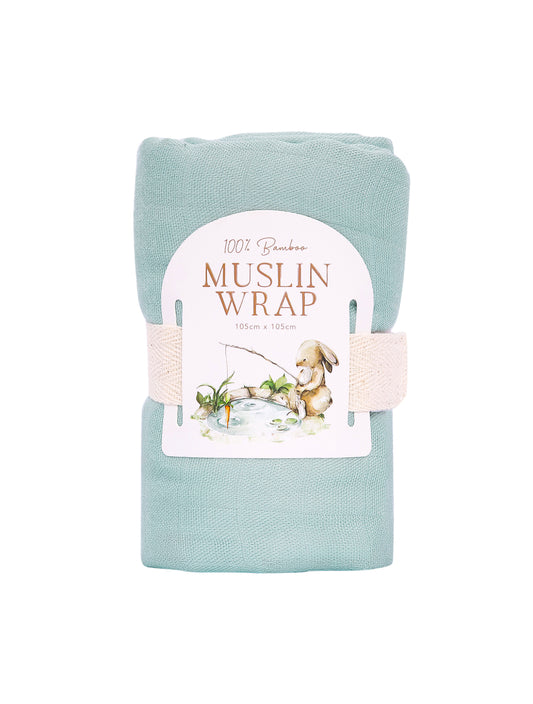 Tiny Wonders Bamboo Muslin Baby Wrap - Sage