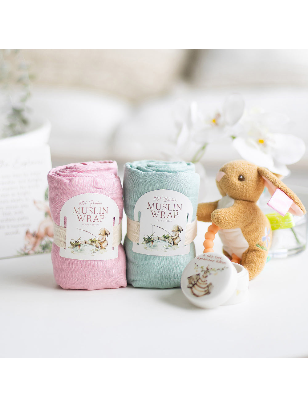 Tiny Wonders Bamboo Muslin Baby Wrap - Sage